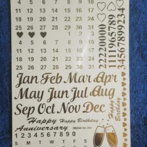 embossed sticker