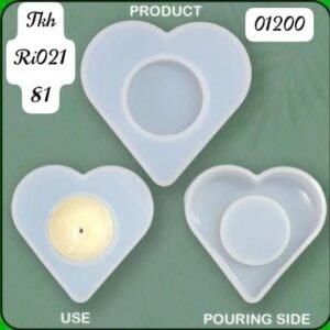 heart shaped tea light holder mold