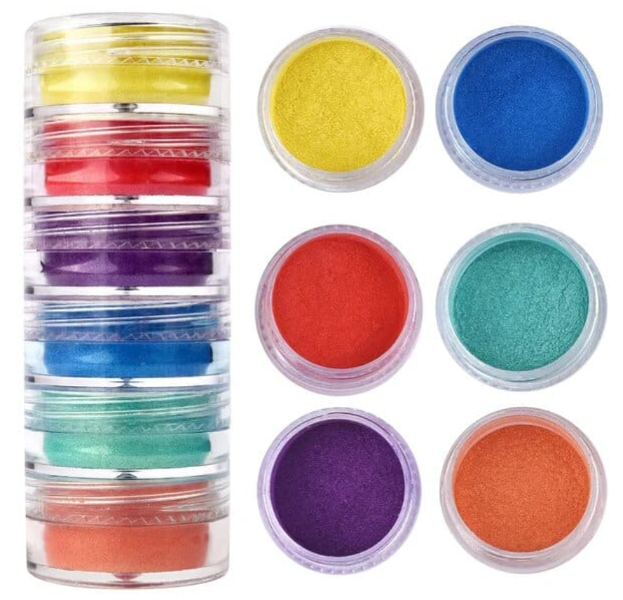 6 shade pearl mica powder (e) 6 shade pearl mica powder (e)