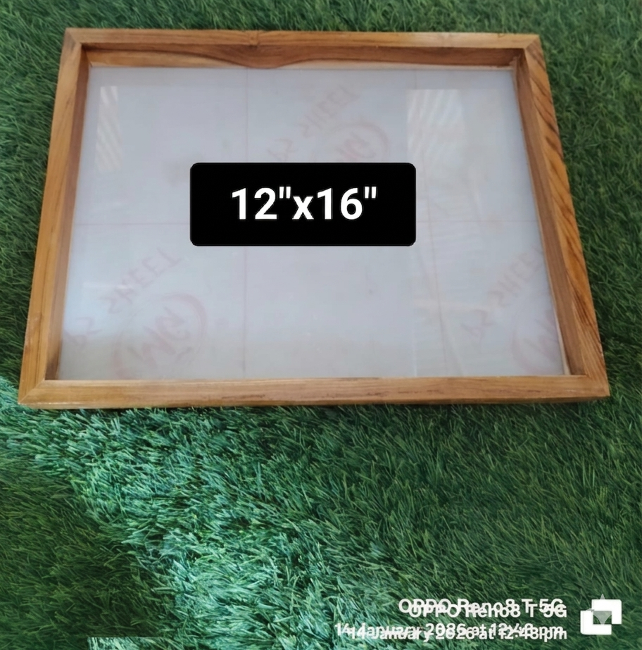 12" x 1" teakwood frame 12" x 1" teakwood frame