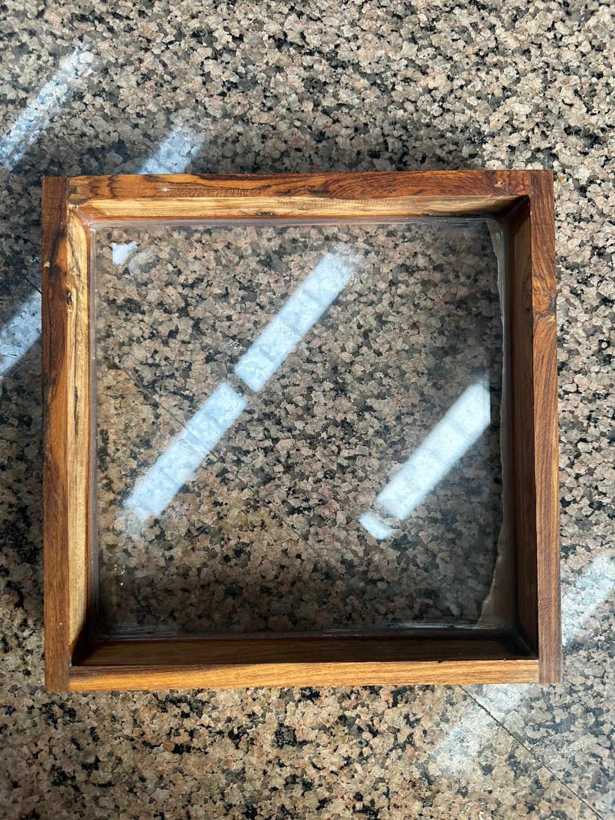 12" teakwood frame 12" teakwood frame